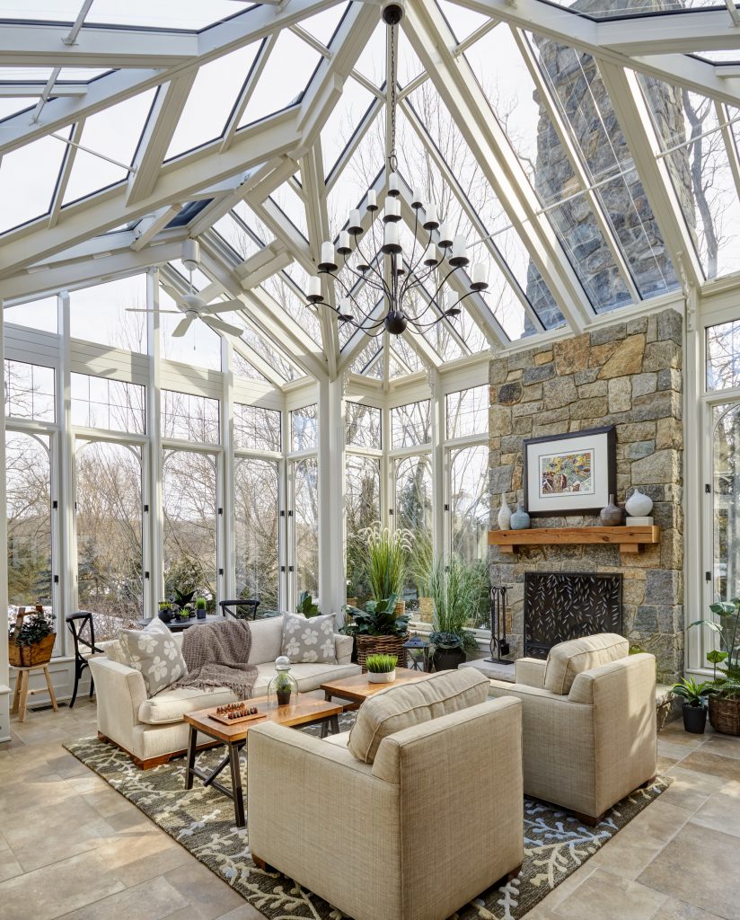 sunroom featuring automated climate control to lower your home energy costs