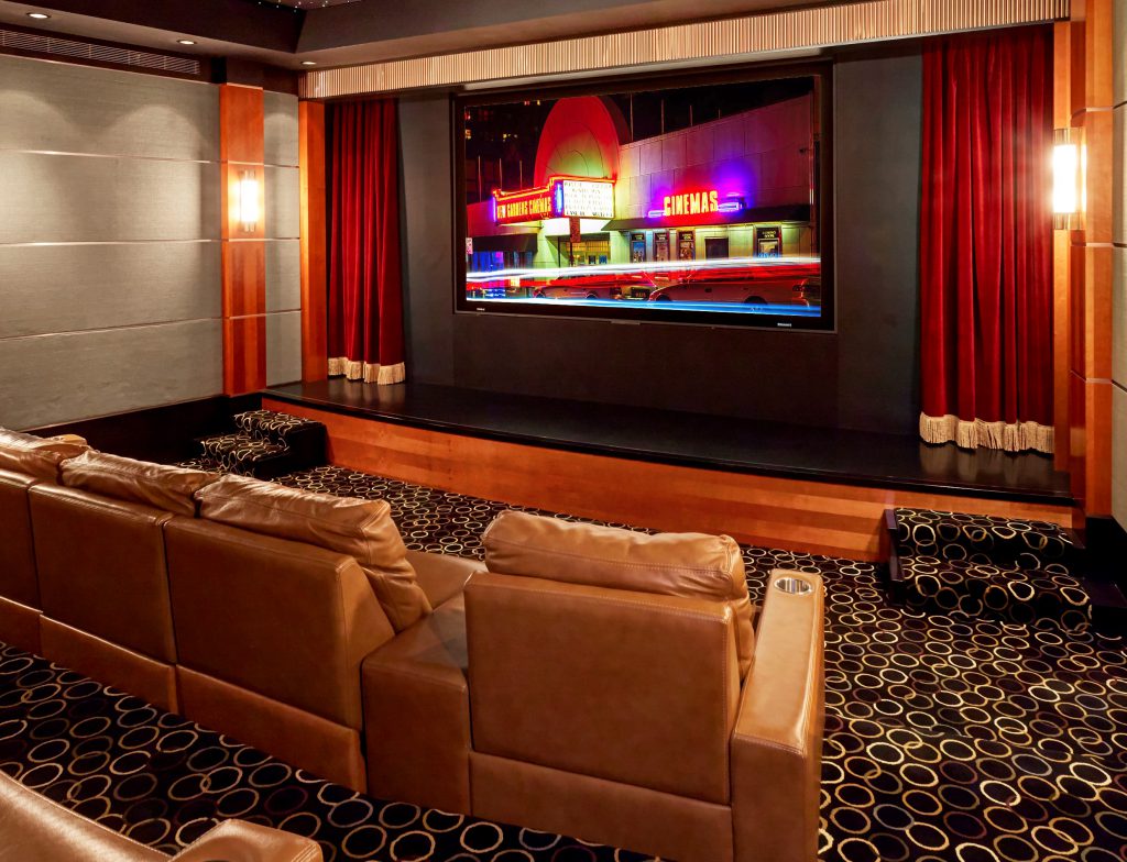 media room home theater designed by MediaTech